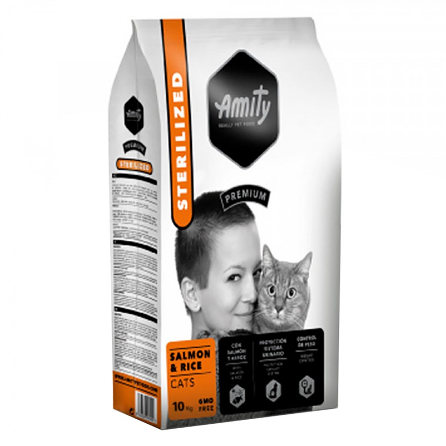 AMITY PREMIUM SALMON & RICE CATS STERILIZED- 10KG AMITY PREMIUM SALMON & RICE CATS STERILIZED- 10KG
