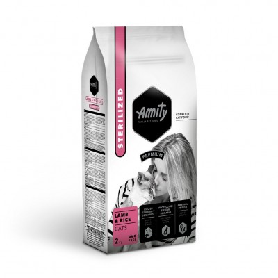 AMITY PREMIUM - LAMB & RICE CATS STERILIZED - 2KG