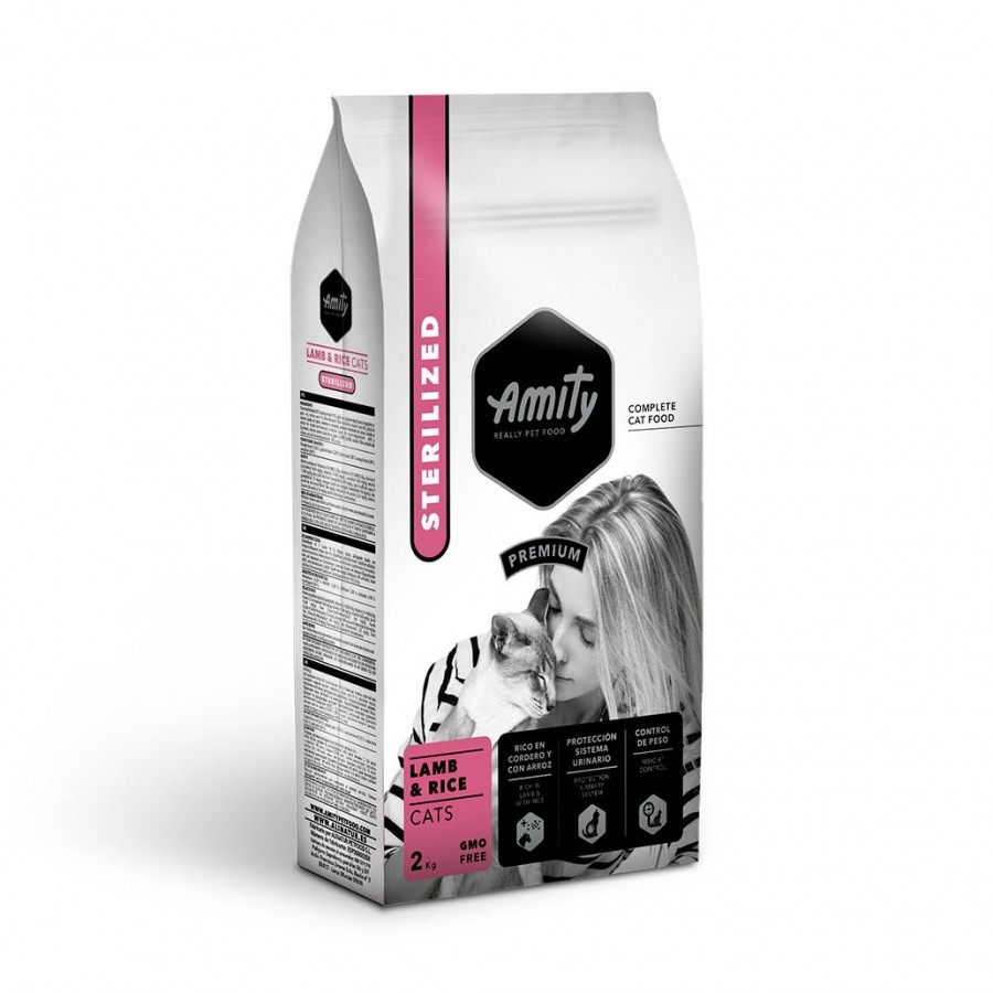 AMITY PREMIUM - LAMB & RICE CATS STERILIZED - 2KG AMITY PREMIUM - LAMB & RICE CATS STERILIZED - 2KG