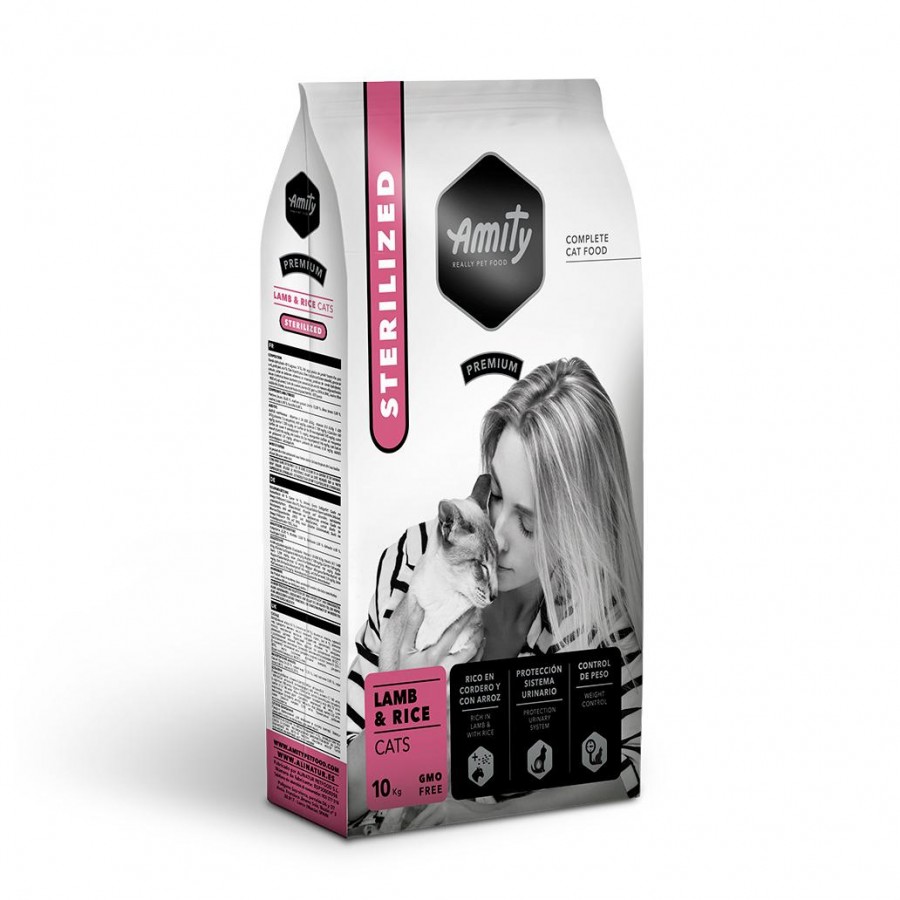 AMITY PREMIUM - LAMB & RICE CATS STERILIZED - 10KG AMITY PREMIUM - LAMB & RICE CATS STERILIZED - 10KG