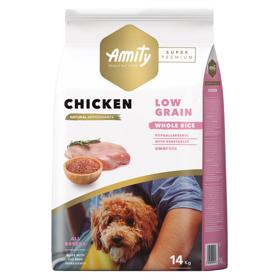 AMITY SUPER PREMIUM (LOW GRAIN) CAO ADULT CHICKEN - 14 KG AMITY SUPER PREMIUM (LOW GRAIN) CAO ADULT CHICKEN - 14 KG