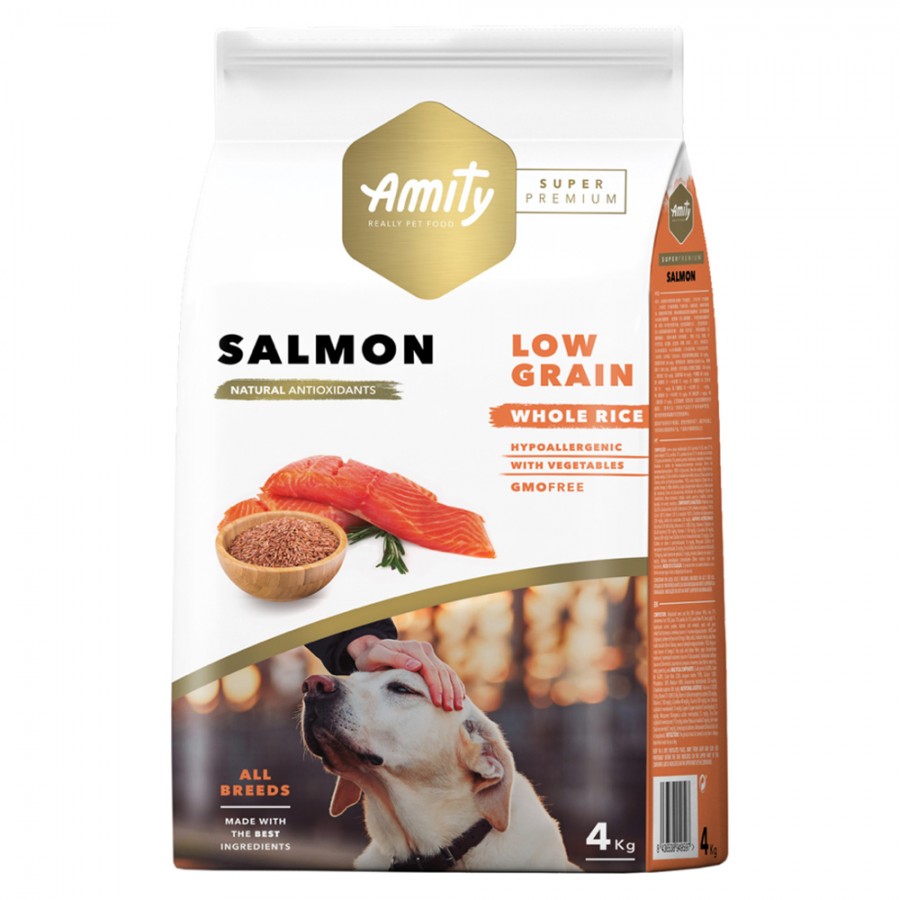 AMITY SUPER PREMIUM (LOW GRAIN) ADULT SALMON  - 4 KG