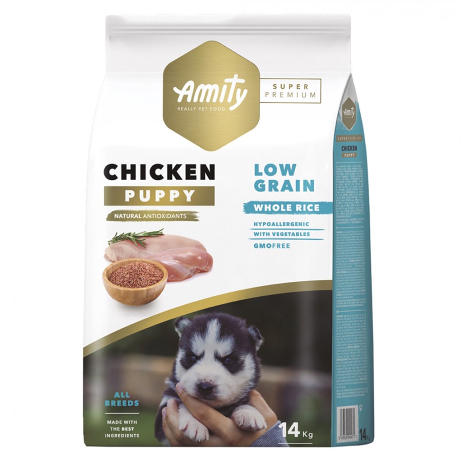 AMITY SUPER PREMIUM (LOW GRAIN) PUPPY CHICKEN - 14 KG AMITY SUPER PREMIUM (LOW GRAIN) PUPPY CHICKEN - 14 KG
