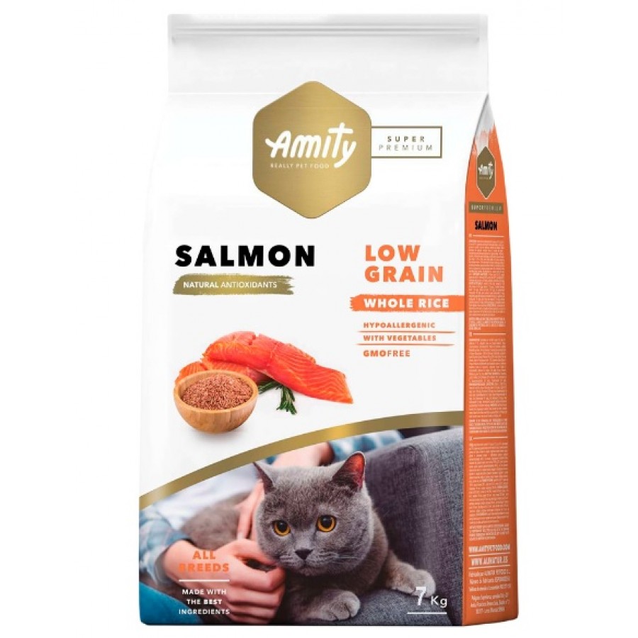 AMITY SUPER PREMIUM LOW GRAIN CAT SALMON - 7KG AMITY SUPER PREMIUM LOW GRAIN CAT SALMON - 7KG