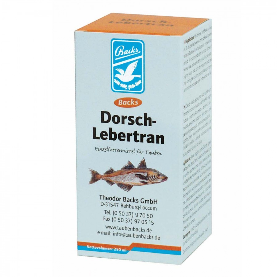 BACKS OLEO FIGADO BACALHAU 250 ML