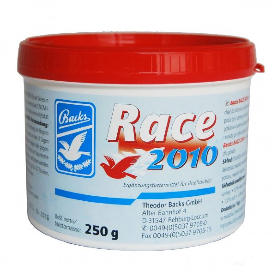 BACKS RACE 2010 - 250 GR BACKS RACE 2010 - 250 GR