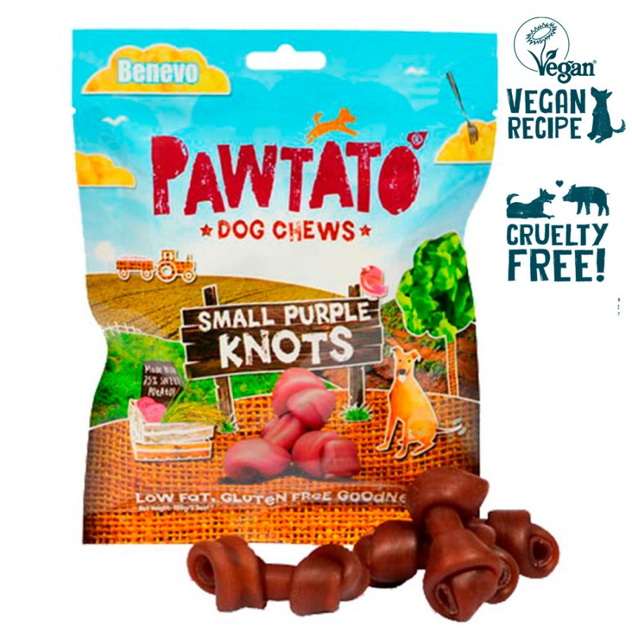 PAWTATO KNOTS VERMELHOS OSSOS SMALL 150 GR