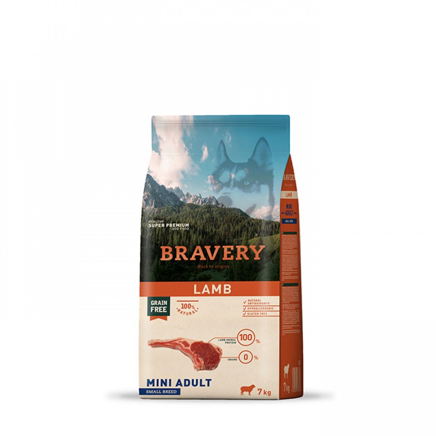 BRAVERY CAO ADULTO MINI LAMB SMALL BREEDS - 7KG BRAVERY CAO ADULTO MINI LAMB SMALL BREEDS - 7KG