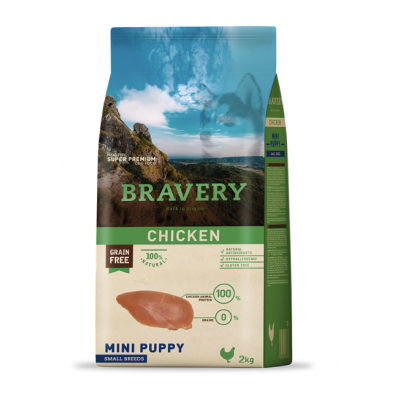 BRAVERY CAO PUPPY  MINI CHICKEN SMALL BREEDS - 2KG