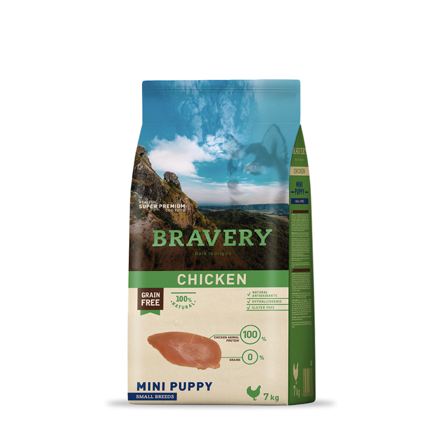 BRAVERY CAO PUPPY MINI CHICKEN SMALL BREEDS - 7KG BRAVERY CAO PUPPY MINI CHICKEN SMALL BREEDS - 7KG