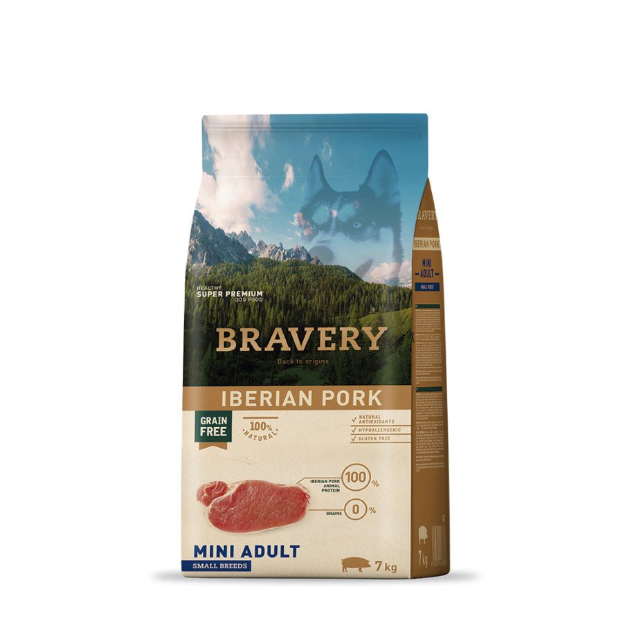 BRAVERY CAO ADULTO MINI IBERIAN PORK SMALL BREEDS - 7KG BRAVERY CAO ADULTO MINI IBERIAN PORK SMALL BREEDS - 7KG
