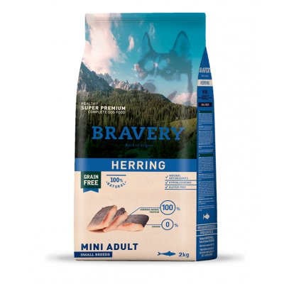 BRAVERY CAO ADULTO MINI HERRING SMALL BREEDS - 2KG