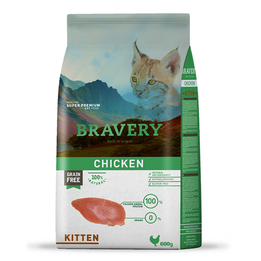 BRAVERY GATO KITTEN CHICKEN - 600G