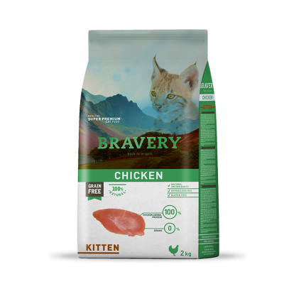 BRAVERY GATO KITTEN CHICKEN - 2KG