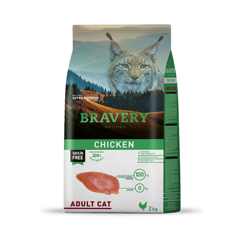 BRAVERY GATO ADULTO CHICKEN -2KG BRAVERY GATO ADULTO CHICKEN -2KG