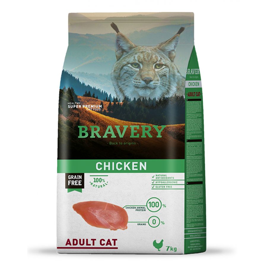 BRAVERY GATO ADULTO CHICKEN -7KG BRAVERY GATO ADULTO CHICKEN -7KG