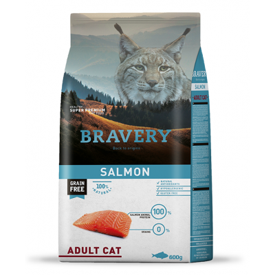 BRAVERY GATO ADULTO SALMON - 600G