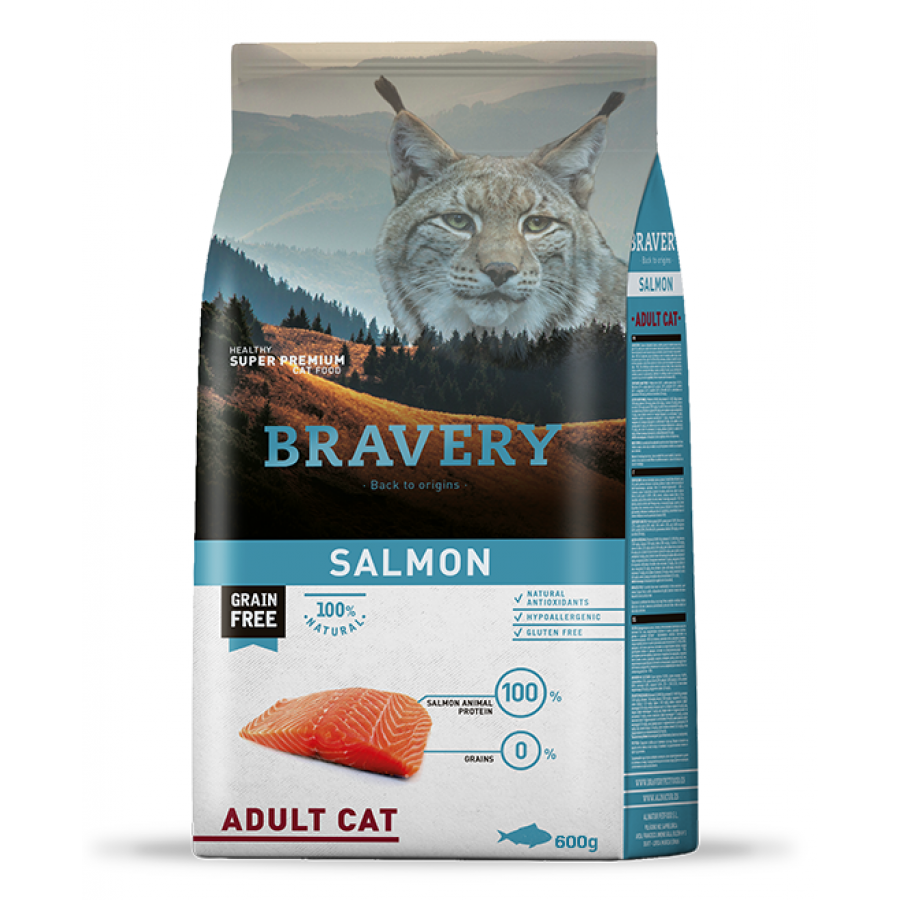 BRAVERY GATO ADULTO SALMON - 600G BRAVERY GATO ADULTO SALMON - 600G