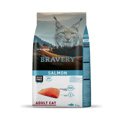 BRAVERY GATO ADULTO SALMON -2KG