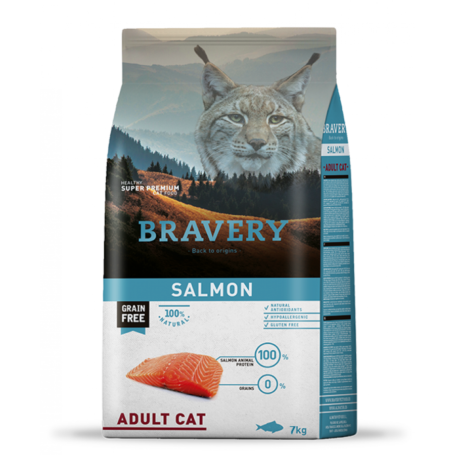 BRAVERY GATO ADULTO SALMON -7KG BRAVERY GATO ADULTO SALMON -7KG