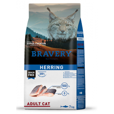 BRAVERY GATO ADULTO HERRING - 7KG
