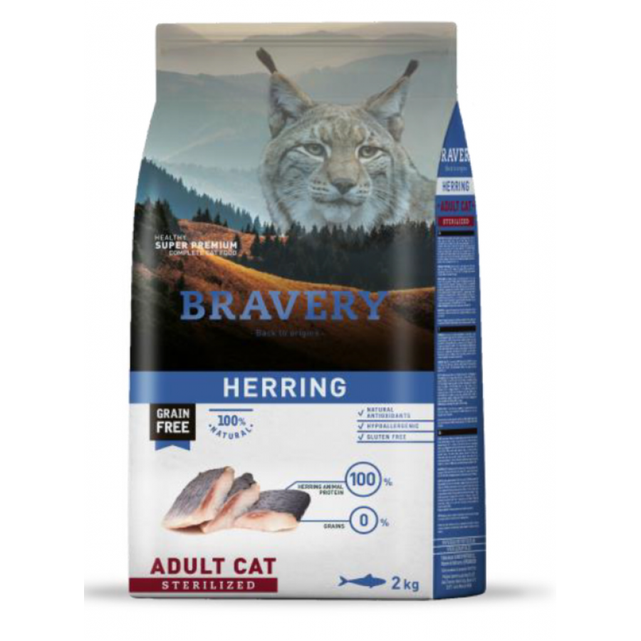 BRAVERY GATO ADULTO HERRIN STERILIZED - 2KG BRAVERY GATO ADULTO HERRIN STERILIZED - 2KG