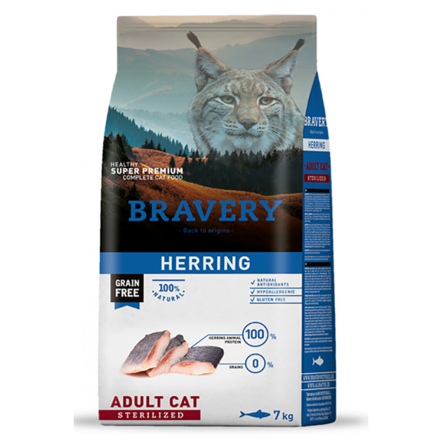 BRAVERY GATO ADULTO HERRIN STERILIZED - 7KG BRAVERY GATO ADULTO HERRIN STERILIZED - 7KG