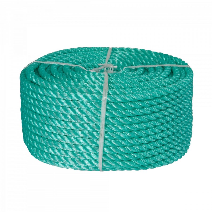 CORDA EM POLIETILENO VERDE 16MM 3 CORDOES - ROLO 220MT CORDA EM POLIETILENO VERDE 16MM 3 CORDOES - ROLO 220MT