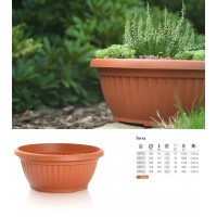 VASO TERRA LARGO TERRACOTA -400MM
