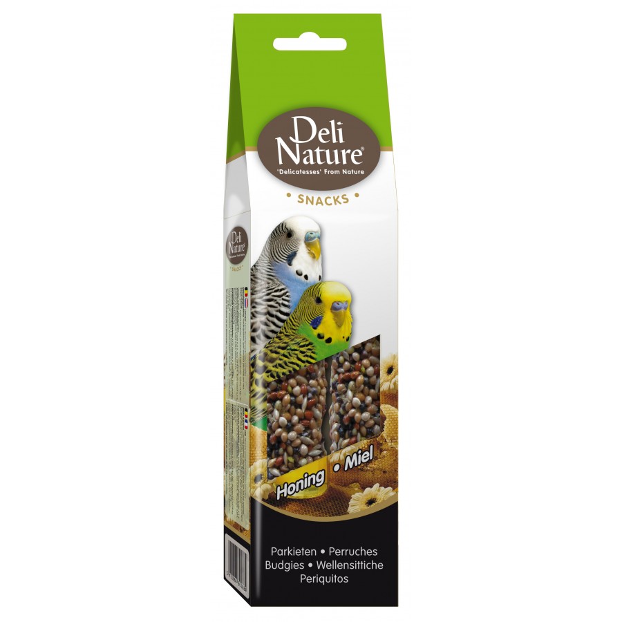 DELI NATURE SNACK PERIQUITOS - MISTURA DE MEL  - 2 X 60GR