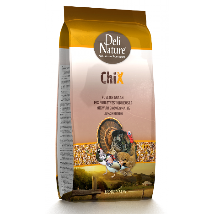 DELI NATURE HOBBYLINE CHIX MIX WITH BROKEN MAIZE- 4KG DELI NATURE HOBBYLINE CHIX MIX WITH BROKEN MAIZE- 4KG