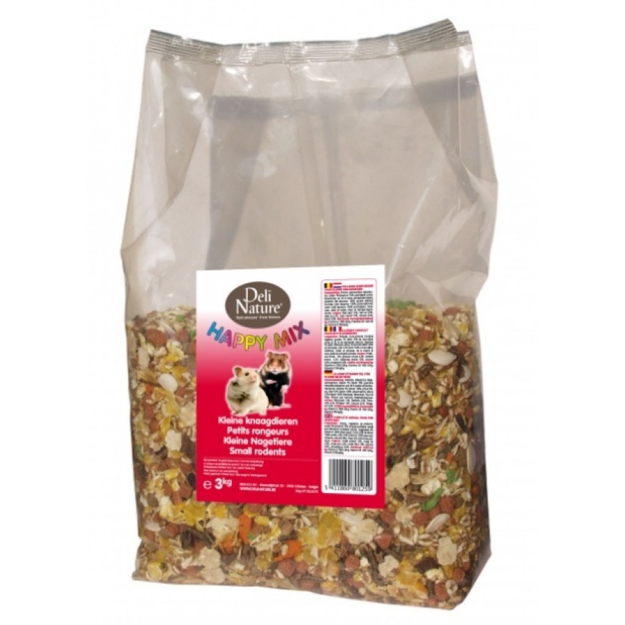 DELI NATURE HAMSTERS HAPPY MIX - 3 KILOS DELI NATURE HAMSTERS HAPPY MIX - 3 KILOS