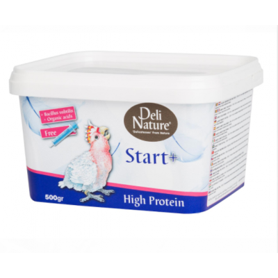 DELI NATURE PAPA DE CRIAÇÃO MÃO START + HIGHT PROTEIN - 500 GR