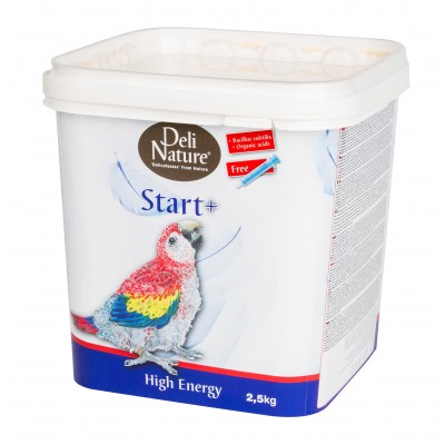 DELI NATURE PAPA DE CRIAÇÃO MÃO START + HIGHT ENERGY- 2,5 KG
