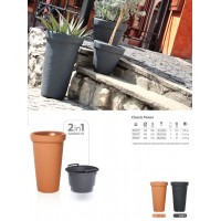 VASO CLASSIC TOWER TERRACOTA -400MM
