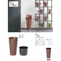 VASO TUBUS SLIM CORTEN -400MM