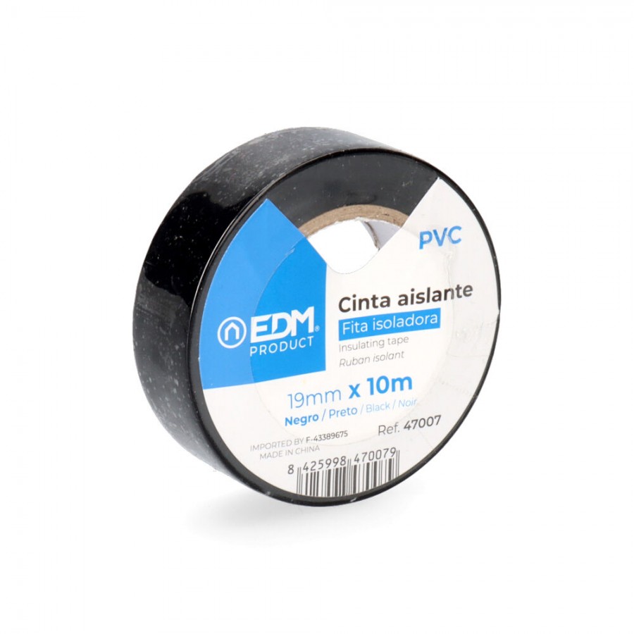 FITA COLA PRETA ISOLANTE " SUPRA " 10M X 19MM FITA COLA PRETA ISOLANTE " SUPRA " 10M X 19MM