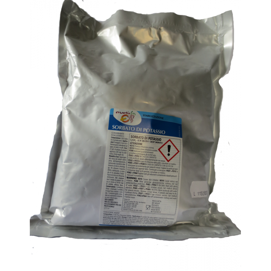 SORBATO DE POTASSIO - 25 KG SORBATO DE POTASSIO - 25 KG