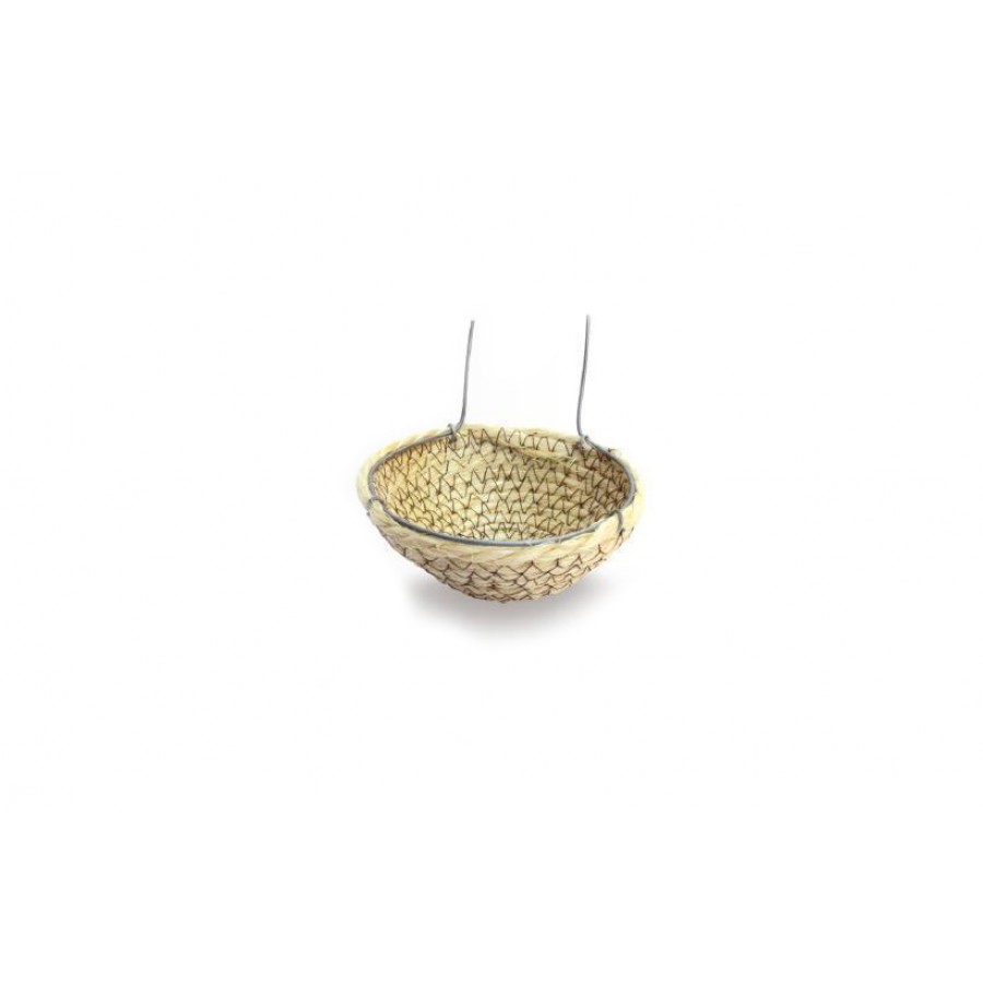 NINHO SISAL P/CANARIOS C/SUPORTE NINHO SISAL P/CANARIOS C/SUPORTE