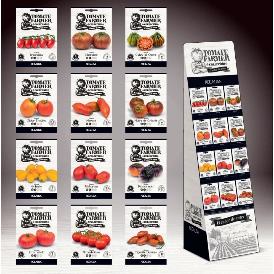 EXPOSITOR COMPLETO ROCALBA PVL TOMATES FARMER- 12 X 20 PACOTES EXPOSITOR COMPLETO ROCALBA PVL TOMATES FARMER- 12 X 20 PACOTES