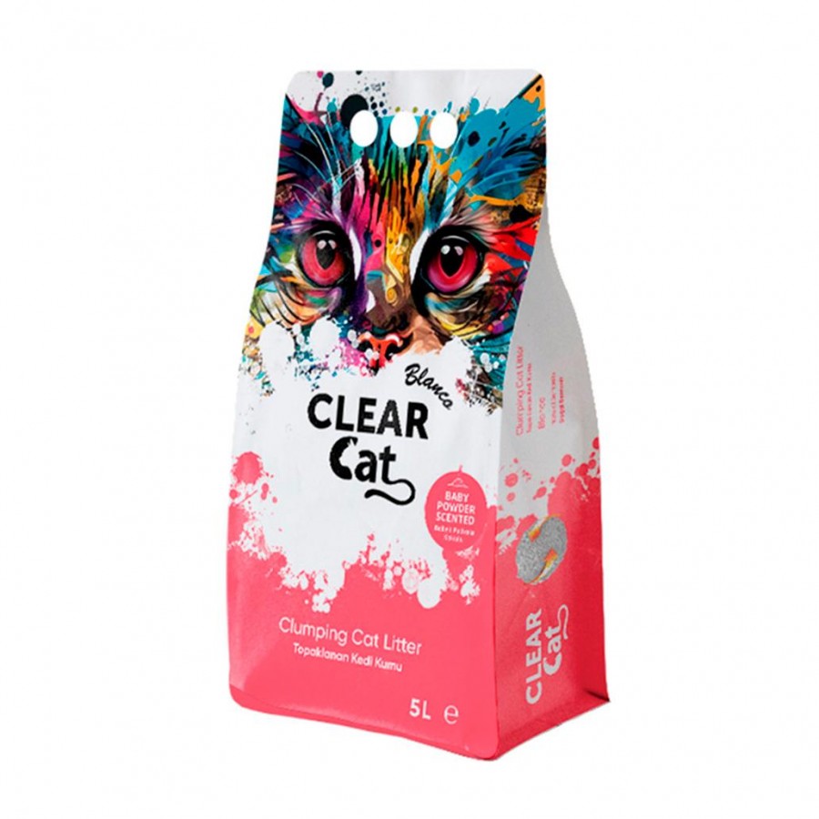 AREIA P/GATOS- CLEAR CAT LITTER BABY POWER - 5LT AREIA P/GATOS- CLEAR CAT LITTER BABY POWER - 5LT