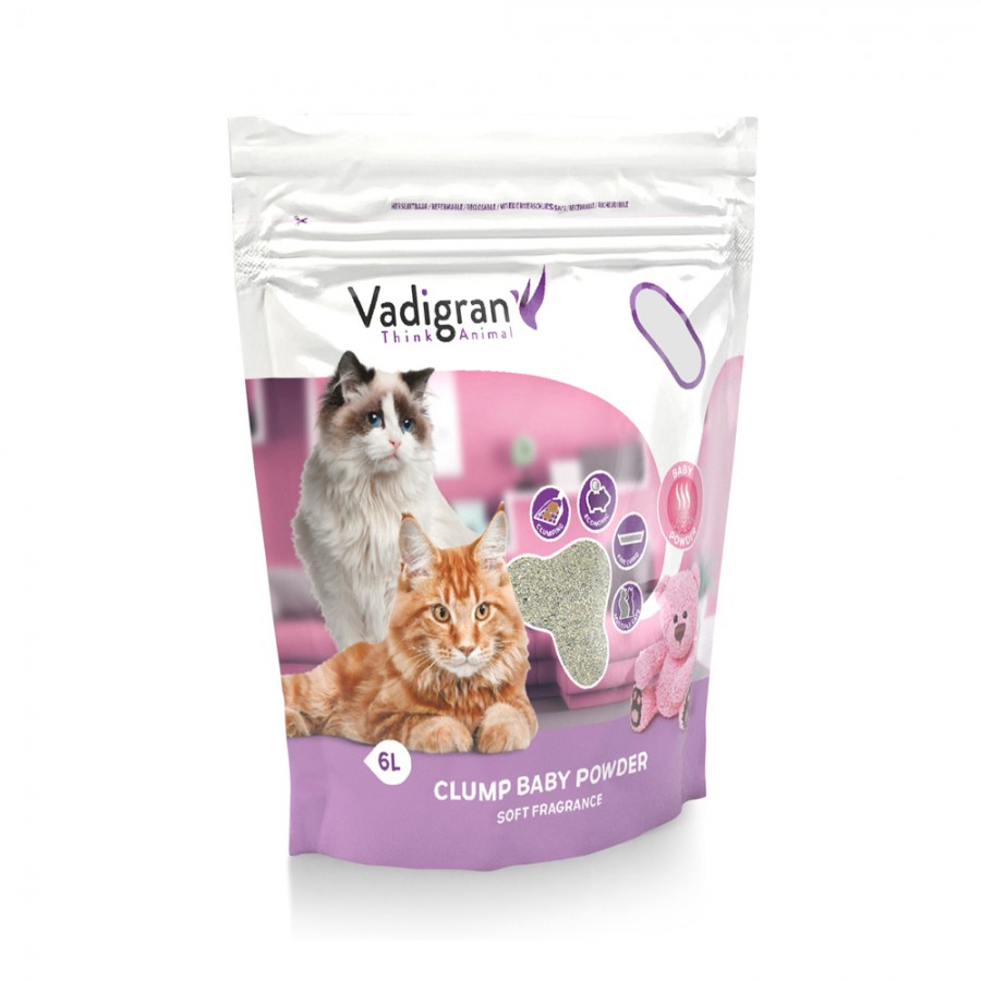 AREIA P/ GATOS VADIGRAN CAT LITTER TALCO - 6 KG AREIA P/ GATOS VADIGRAN CAT LITTER TALCO - 6 KG