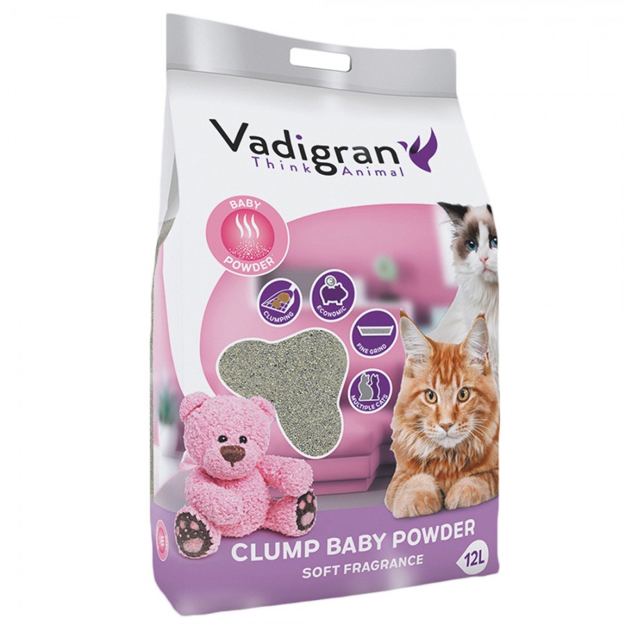 VADIGRAN AREIA P/ GATOS LITTER BABYPOWER -12 KG VADIGRAN AREIA P/ GATOS LITTER BABYPOWER -12 KG