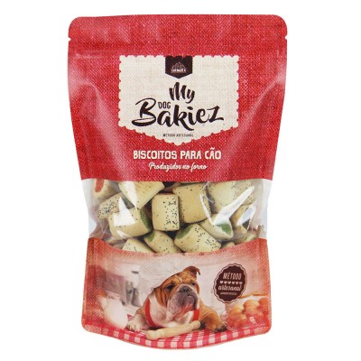 MY BAKIEZ BISCOITOS PARA CÃO C/VEGETAIS E PAPOILA - 450 GR