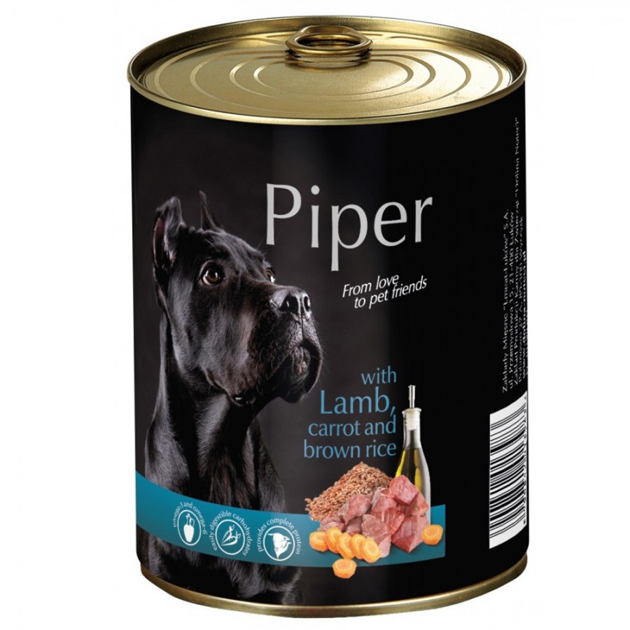 PIPER - CÃO ADULTO COM BORREGO, CENOURA E ARROZ INTEGRAL 400 GR PIPER - CÃO ADULTO COM BORREGO, CENOURA E ARROZ INTEGRAL 400 GR