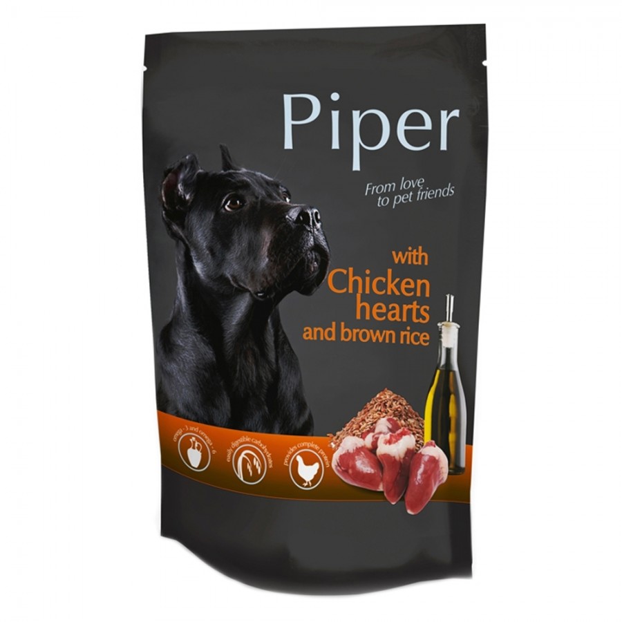 PIPER - CÃO ADULTO COM FRANGO E ARROZ INTEGRAL- 500 GR
