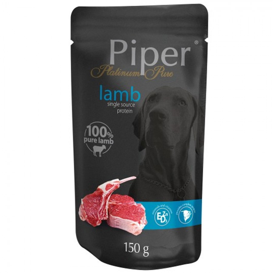 PIPER - CÃO ADULTO PLATINUM PURE - 100% BORREGO- 150 GR