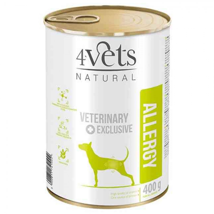 4VETS - CÃO ADULTO DIETA VETERINÁRIA - ALLERGY - 400GR