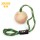 BOLA ø 6 CM "JULIUS K-9" EM BORRACHA NATURAL C/ PEGA E CORDA