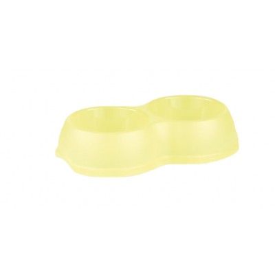 EX COMEDOURO DUPLO EM PLÁSTICO 2 x 250ML
